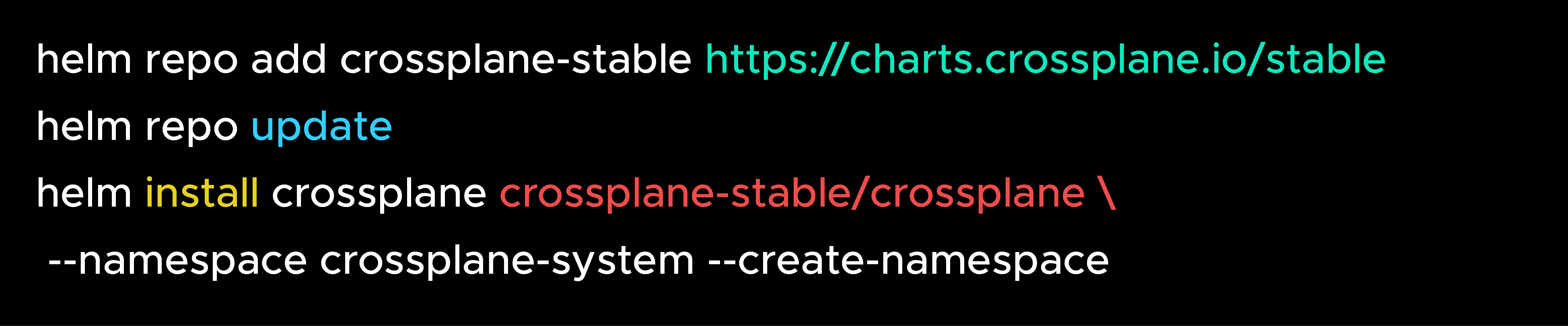 Install Crossplane with Helm