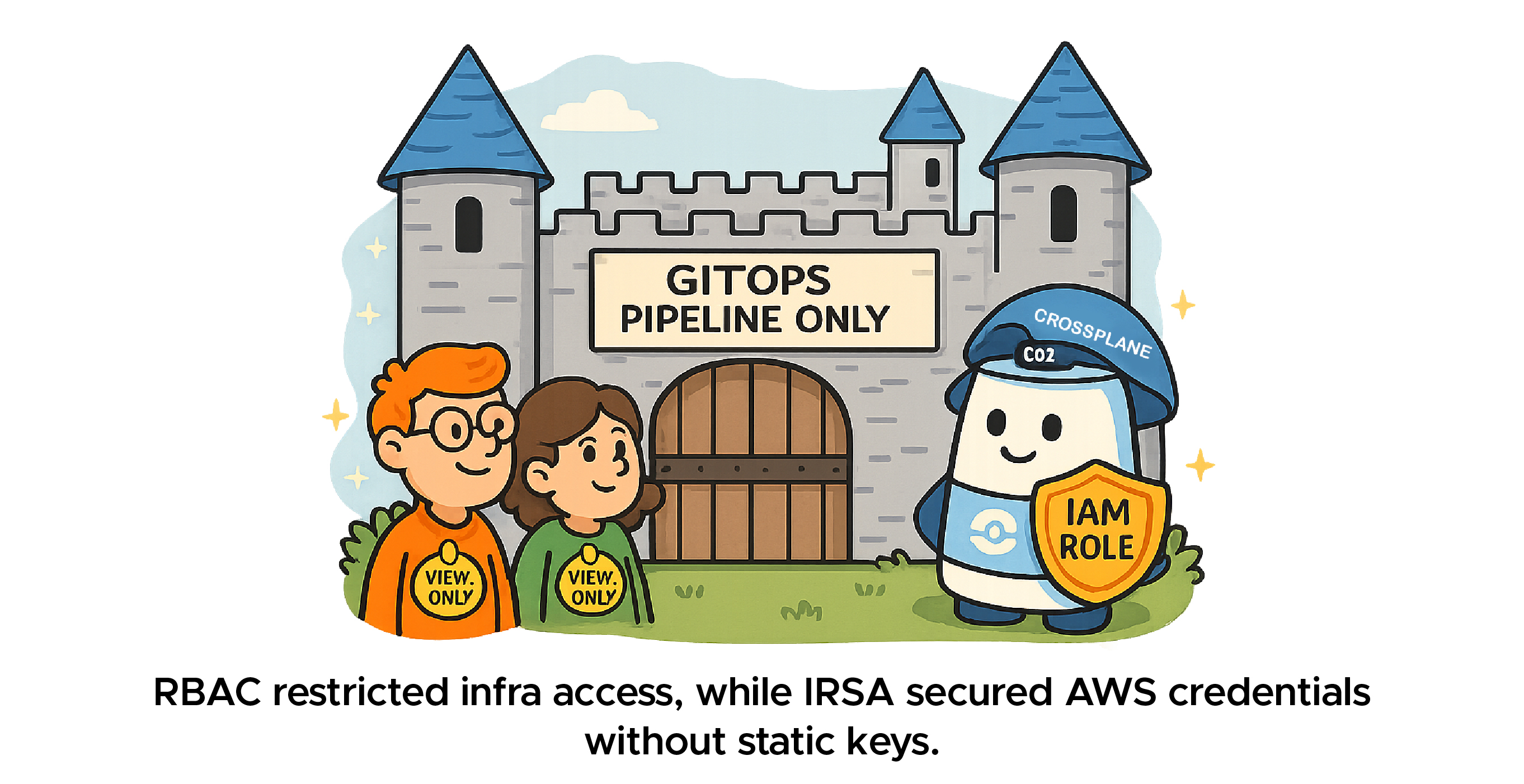 GiTops Pipeline RBAC illusrtration