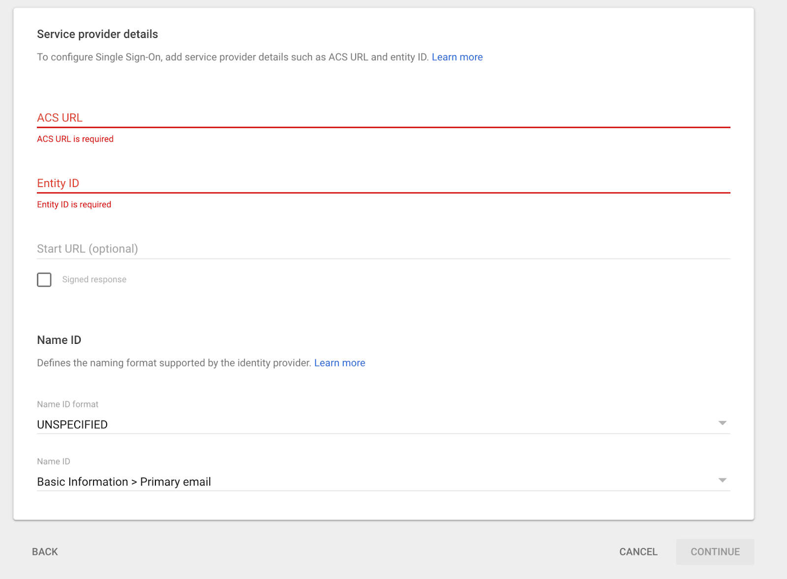 Create a Custom SAML App in Google Workspace
