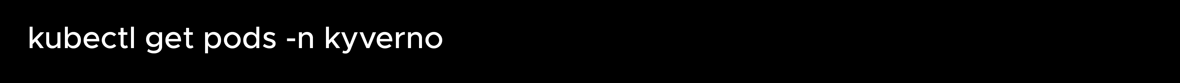 Verify installing Kyverno