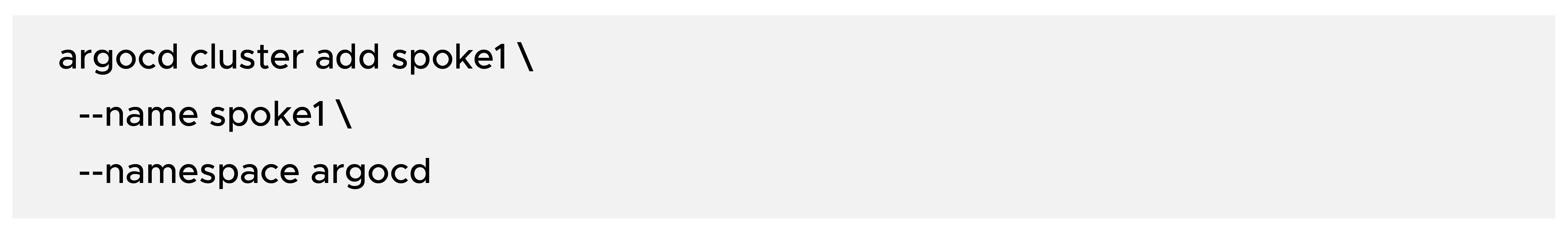 Step 2 — Register the cluster with ArgoCD: