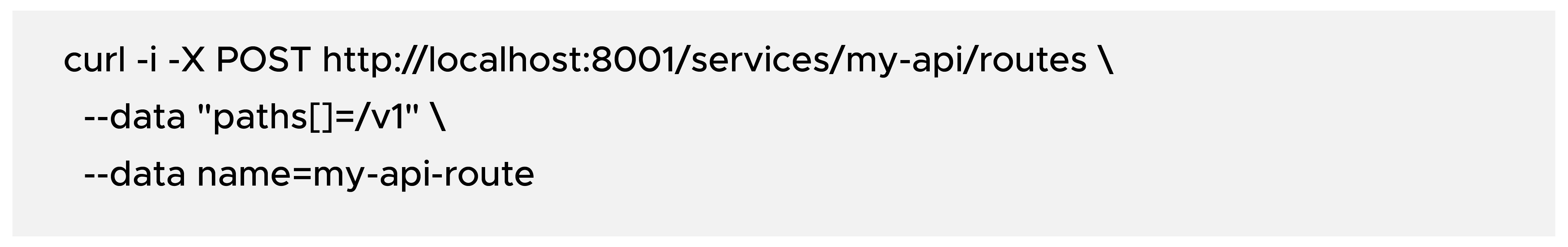 Create a route for that service