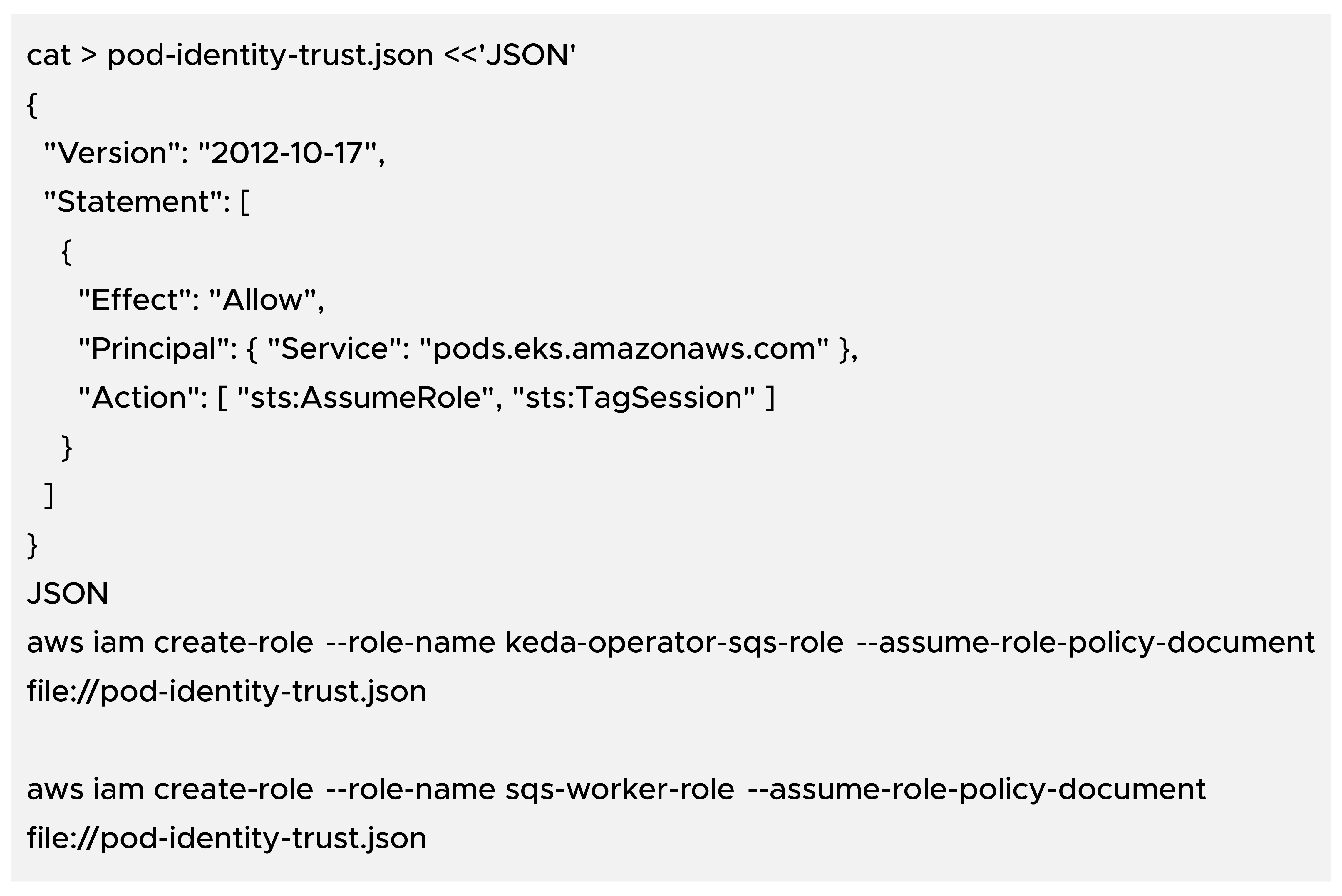 Create IAM roles for Pod Identity