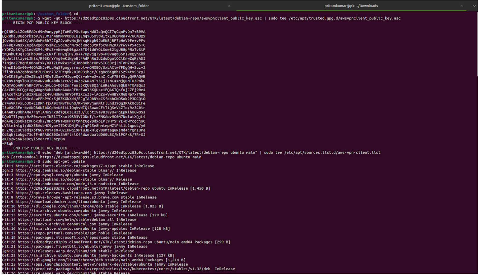 Linux terminal photo