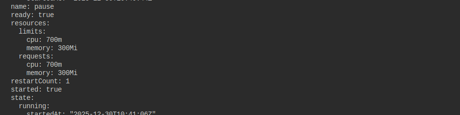 memory has been increased to 300 Mi