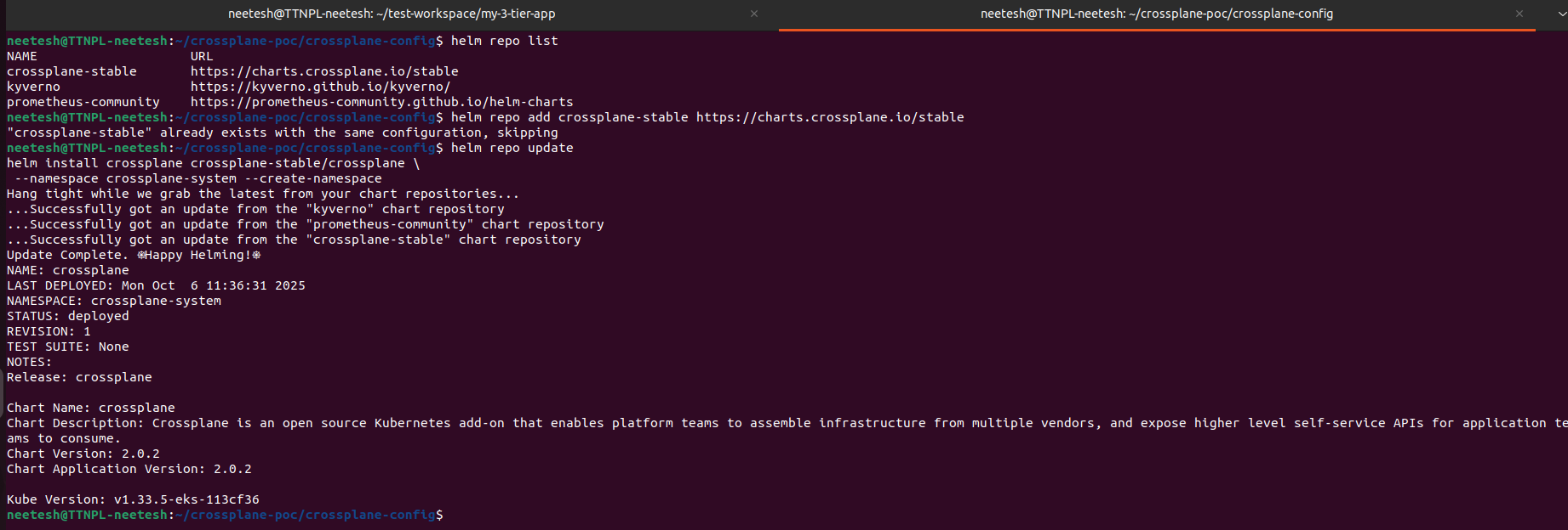 Install Crossplane with Helm