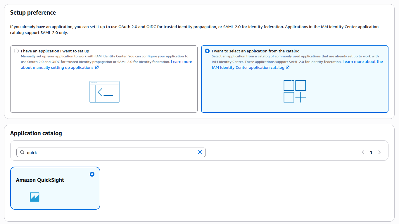 Amazon Quicksight dashboard