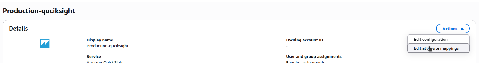 Attribute mappings tab