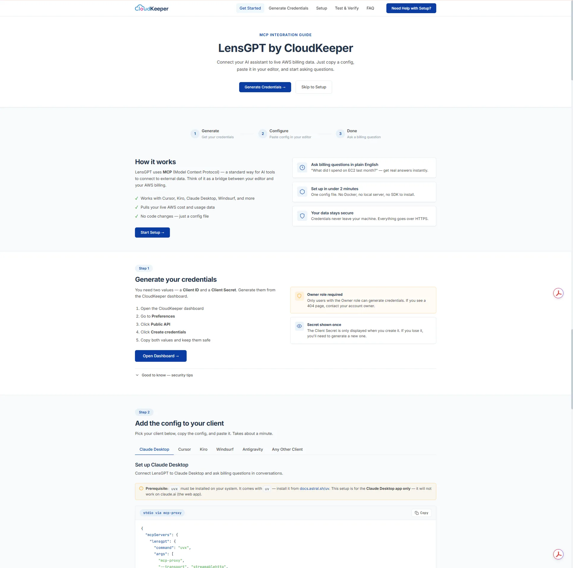 LensGPT- MCP Server