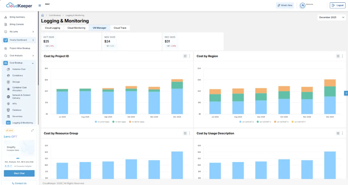 VM Manager Dashboard Revamp (GCP)